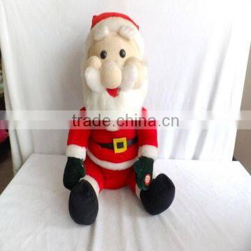 plush electric santa claus christmas decoration toy