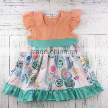 Manufacturer sale excellent quality comfortable girls floral dress