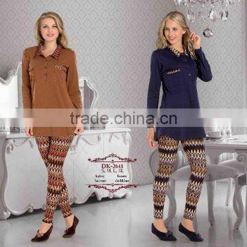 ladies 2016 winter cotton 100 high quality pajama