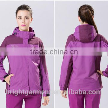 Hot sale man and women outdoor windproof waterproof softshell winter jacket