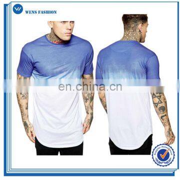 Gym Fitness Wear Sleeveless 100% Cotton Customized Dip Dye Mens Tank Tops photo-4