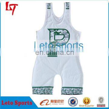 Youth GYM Wrestling Singlets wearing Marvelous Sublimation Print Custom Wrestling Jersey