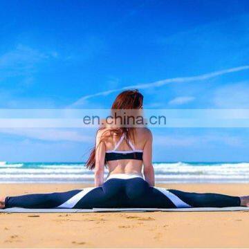 New Custom Polyester Spandex Plain Sports Yoga Pants Female Fitness Active Wear Women Sports Leggings photo-3