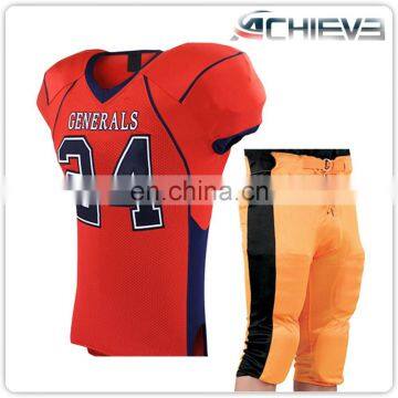 Athletic Sublimation Unisex American Football Jerseys Wholesale Customized Shorts Club Team Shirts photo-2