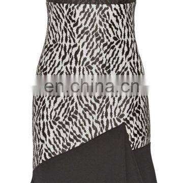 Fashion Lace Dress Designs Black Hot Sexy Photos Mini Dress Crepe Paneled Lace Dress photo-2