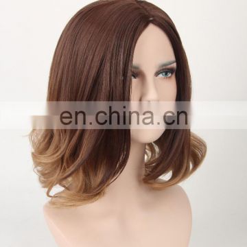 MFW-0101 Top New beauty long synthetic fashion source hair wig, gradient color wig