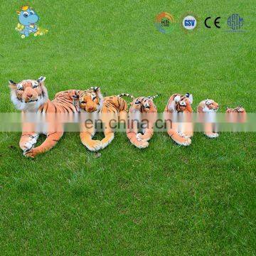 High quality tiger design custom realike different size stuffed tiger toy