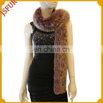 Fashion women's long fox fur scarf