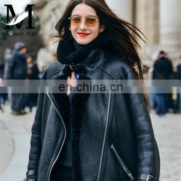 Hot Sale Custom High Quality Bulk Cheap Sheep Skin Winter Women Leather Jacket / Latest Design Jacket for Women