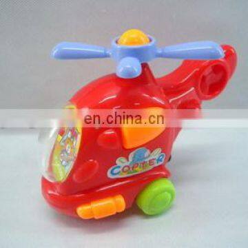 Pull string helicopter candy can pull string cartoon plane pull line plane toy