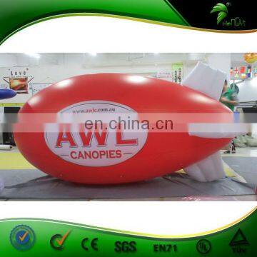 Full Printing Red Advertising Vlimp / Inflatable Zeppelin Helium Balloon / Helium RC Airship