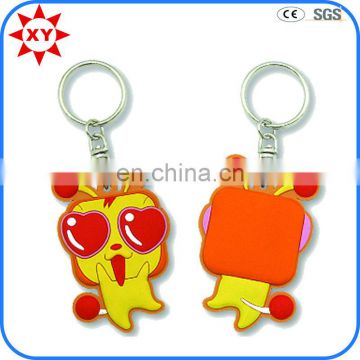 New design promotion gift cute expression soft pvc keychain