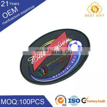 Round OEM Clothing Pvc Rubber Badge Label photo-6