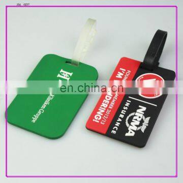 custom printing shape plastic luggage tags loop strap