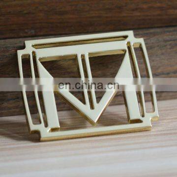 charming gold custom metal label for handbags fashion labels for clothing