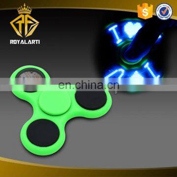 Popular Glowing in the Dark I Love U ABS Plastic Fidget Spinner