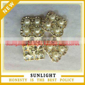 Fancy wholesale flat back rhinestone square buttons