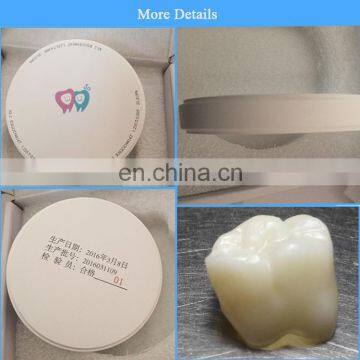 CAD CAM Dental Stepped Pre-colored Super High Translucent Zirconia Discs photo-5