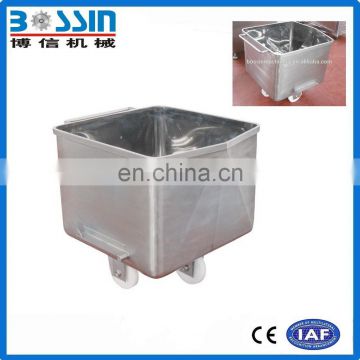 Good quality low price stainless steel meat skip cart