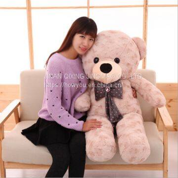 Large bow tie hug bear plush toy teddy bear doll