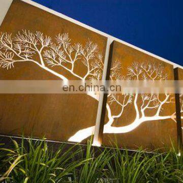 Corten Steel Texture Custom Outdoor Corten Steel Screen photo-7