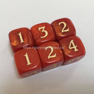 Custom OEM D4,D6,D8,D10 Kinds of Plastic Acrylic Dice/game Dice photo-2