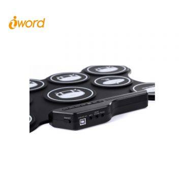 Iword G4009 Best Chritmas Gift 9 Pads Portable Electronic Drum Set photo-3
