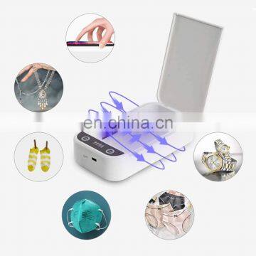 Aromatherapy Sterilizer Uv Instrument Cell Phone UV Sterilizer Wireless Charger for Mobile Key Headset Watch