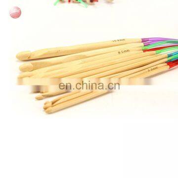 Multi-color Top Quality Plastic Tube Smooth Nature Circular Bamboo Knitting Crochet Hooks Needles Sets Tool photo-3