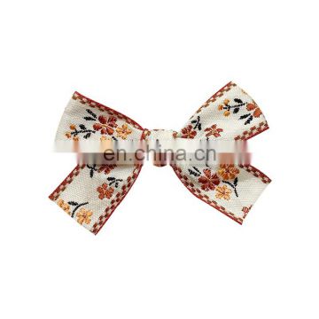 X1679/High quality hot sell beautiful sweet bow baby girl hair clips with fabric cover