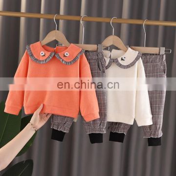 2020 new baby girl clothes western style children princess long sleeve two-piece fashionable