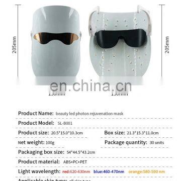 2019 Led Facial BEAUTY Photon 3 Color Light Therapy Mask photo-6