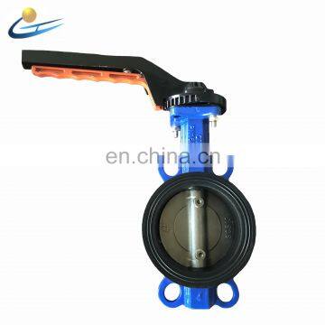 4 inch pancake wafer butterfly valves with Viton seat and stainless steel disc