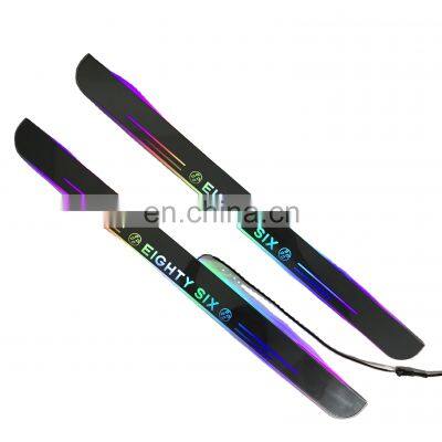 Led Door Sill Plate Strip for toyota 86 gt86 dynamic sequential style Welcome Light Pathway Accessories