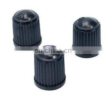 Universal Valve Caps for Bicycle with Schrader Valves Black Plastic