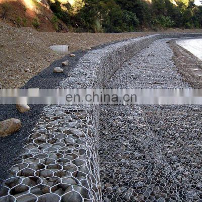 Galvanized Stone Filled Welded Wire Mesh Fence Panel Hexagonal Wire Mesh For Gabion