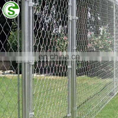 Industrial chain link net hot dip galvanizing diamond wire mesh fence price