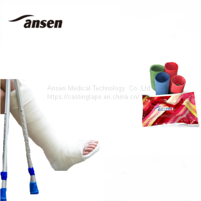 Medical Polymer Products 2inch to 6inch Width Fiberglass Orthopedic Casting Tape photo-3