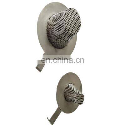 conical type metal perforated mesh temporary cone shape filter strainer