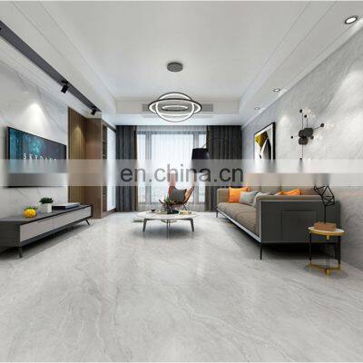 Luxury 800x800mm Grey Continuous Pattern Marble Polished Porcelain Floor Tile photo-4