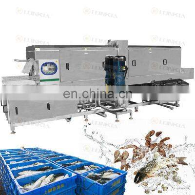 Crate Washing Machine Cooked Food Turnover Box Washing Machine Price