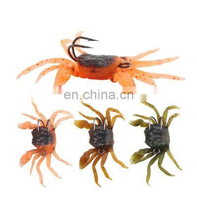 13cm 33.5g New Style Double Hooks Sea Fishing Bait Sinking Artificial 3D Sof Crab Bait Fishing Lure photo-2