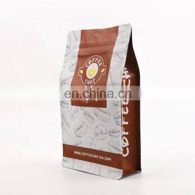 Eco Friendly Customized Print 100g Packaging Bag Recyclable Chip Stand Up Pouch Kraft Paper Tea Coffee Bags
