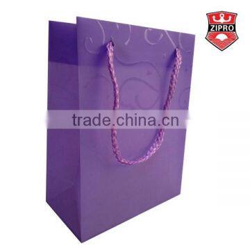 Hot sale iridescent paper bags with handles shopping paper bag