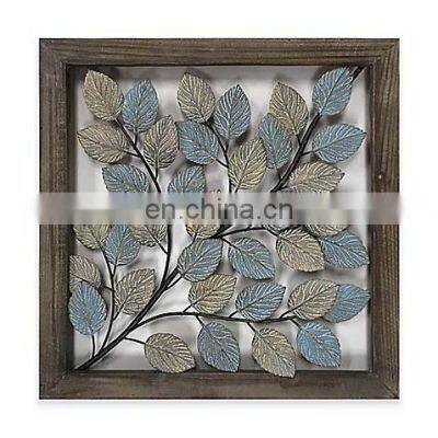 fancy leaf design decoration with frame