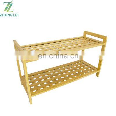 Hot-selling Handmade Bamboo Shoes Storage Shelf Rack Top Quality photo-3