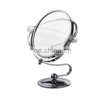 fashion mirror wholesale Professional two sides chrome bathroom magnification mirror