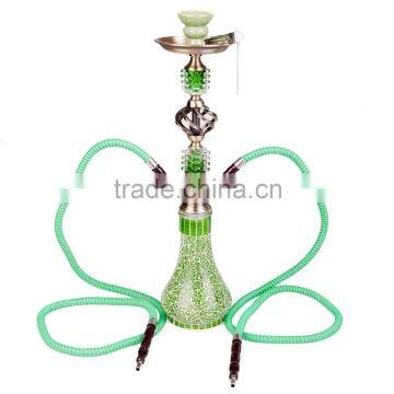 2016 hot selling JYH04 green wholesale glass hookah shisha