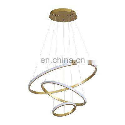 Luxury Circle Chandelier Nordic Bedroom Home Villa Modern Simple Stair LED Ceiling Lamp Aisle Ceiling Hanging Lights