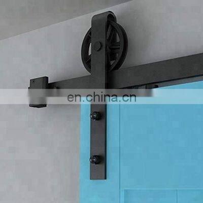 Traditional Vintage Strap Big Industrial Wheel Interior Sliding Doors Sliding Barn Door Track Hardware